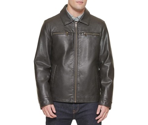 Veste en cuir de style pour hommes vente en gros meilleure vente en cuir de mouton véritable de qualité supérieure veste de moto d'équitation à la mode - Product Image 1