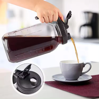 32oz 64 oz Cafetière à infusion froide Bocal en verre lourd et durable avec filtre en acier inoxydable
