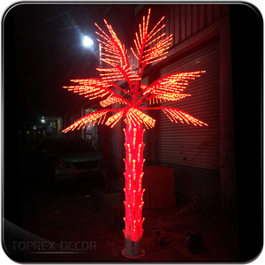 Toprex Nhà Máy Vườn Giáng Sinh Ngoài Trời Rgb Shining Led Cây Cọ Canada Đèn - Product Image 4