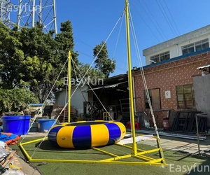 Trampolín Inflable Comercial para 1 Persona, para Adultos y Niños, en Oferta, para Juegos de Carnaval al Aire Libre, con Remolque Móvil - Product Image 6