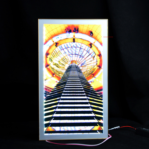 Tùy Chỉnh Kích Thước Led Hộp Đèn Led Nam Châm Ánh Sáng Hộp Hình Ảnh Snap Khung Ảnh Khung Ảnh Ít Nhôm Đùn Hồ Sơ Mỏng Ánh Sáng hộp - Product Image 2