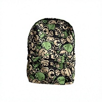 En stock, sac à dos décontracté BAPE BABY, camouflage vert, petit singe du zoo, sac d'école de style dessin animé pour garçons