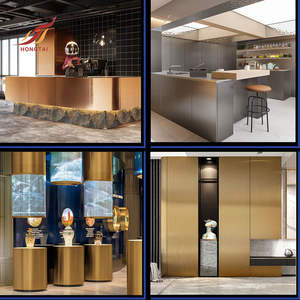 Rouleaux d'autocollants en <span class=keywords><strong>film</strong></span> PVC métallisé or KW017 Caviosen, adhésif mat, vinyle métallique - Product Image 2