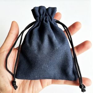 Mini Size Cotton <b>Drawstring</b> <b>Bag</b>, Custom Logo, Eco Friendly Reusable for Tiny Jewelry Small Gift Packaging - Product Image 3