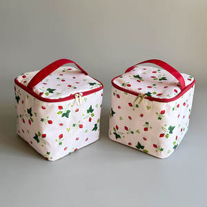 Cute Lady Washing <b>Bags</b> Custom Material Polyester Cosmetic <b>Bag</b> Internal Pocket Large Capacity Women <b>Makeup</b> <b>Bag</b> - Product Image 3