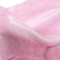 Personnalisé tricoté ours en peluche fourrure polaire Stretch velours 100% polyester tissu pour animaux jouets en peluche