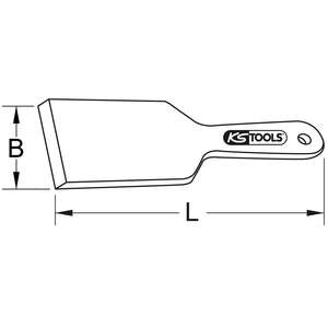 KS TOOLS BRONZEplus Grattoir pour cabine de pulvérisation 235 mm - Product Image 2