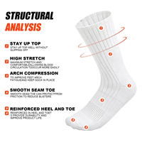 Chaussettes de sport personnalisées, chaussettes en coton à côtes élastiques douces, chaussettes respirantes décontractées pour tous les jours, pour hommes et femmes, certifiées CE, OEM