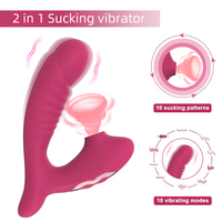 Frauen-Masturbator Saugender Massagestab Intimer Klitoris-Stimulator Sexspielzeug Vibrierender Dildo Dildos und Vibratoren 050/130