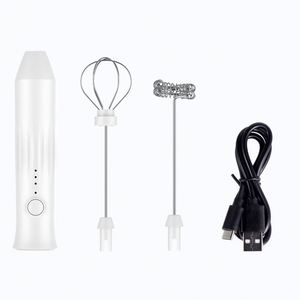 Espumador de Leche Eléctrico Recargable de Acero Inoxidable, Mezclador Automático para Café, Crema y Bebidas, para el Hogar y Hoteles - Product Image 1