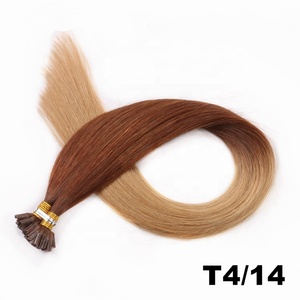 Stok Besar 22 20 Inch <span class=keywords><strong>Ash</strong></span> Blonde Cuticle Aligned Remy Italian Keratin U Tip <span class=keywords><strong>Hair</strong></span> Extensions Rambut Asli Manusia - Product Image 6