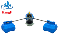 2 HP 1.5kW 380V 50/60Hz Motor 3 Fasa Impeller Mesin Aerator Kolam Akuakultur Variabel Frekuensi Gearbox Budidaya Ikan Udang