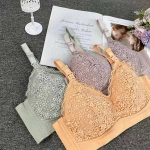 Nuevo Hot Mother Maternidad Sexy Girl Seamless Organic Front Open Adult Sleep <span class=keywords><strong>Lactancia</strong></span> Enfermería Pechos grandes Sexy Big Bra - Product Image 3