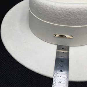 Sombrero Fedora de Fieltro 100% Lana para Mujer, Transpirable y Cómodo, con Bordado 3D, Unisex, Casual, para Negocios, Aire Libre, Fiestas, Primavera, Verano, Otoño - Product Image 5