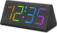 Horloge de bureau électrique USB à gros chiffres avec alarme forte pour dormeurs lourds Mouvement électronique numérique pour chambres à coucher