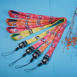 高品質かわいい漫画中国パンダロゴ競争力のある価格ポリエステルストラップ - Product Image 2