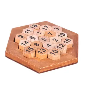 Klassieke Houten Digitale Platter Brain Teaser Puzzel Math Board Game Speelgoed Voor Kinderen En Volwassenen