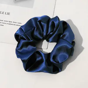 Veganistische Xxl Zijden Scrunchie Grote Zijde Satijn Rose Goud Scrunchies