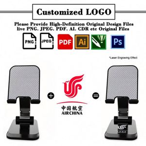 Nouveau support de téléphone réglable pour téléphone portable, tablette, ordinateur de bureau, compatible avec les coques épaisses, support de téléphone avec logo personnalisé - Product Image 2