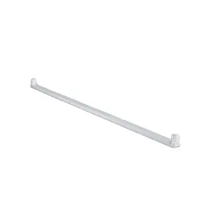 Mwlight suporte para lâmpada, luminária dupla g13, 2ft 3ft 4f 5ft, suporte integrado, fluorescente, para áreas internas, t8 alu, montagem de luz