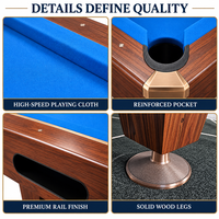 Table de billard de tournoi de 9 pieds, table de billard professionnelle personnalisée, qualité compétition, vente en gros