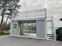 Maison conteneur préfabriquée modulaire détachable avec design moderne et respirant pour appartement d'entrée ou ferme