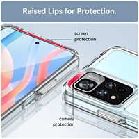 Étui de téléphone portable transparent à colle douce multicolore pour Redmi Note 11 Pro, Offre Spéciale bonbon, prix d'usine bas