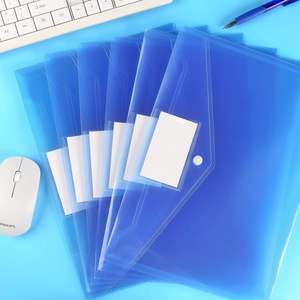 Sobres de plástico transparente de tamaño <span class=keywords><strong>A4</strong></span>, sobres transparentes para carpetas de archivos, bolsillo para etiquetas para la escuela, hogar, trabajo, oficina, uso duradero PP - Product Image 4
