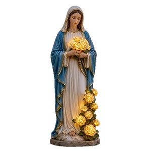 Lámpara decorativa para exteriores con luz LED solar Virgin Mary Garden Light para patio y jardín, vida útil de 25000 horas - Product Image 5