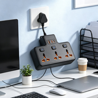 Multiprise universelle avec protection contre les surtensions, rallonge électrique, prise de courant avec port USB