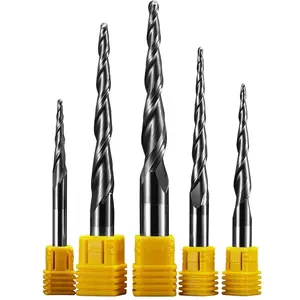 Trung Quốc Nhà Sản Xuất 100% Nguyên Liệu Thô Carbide Rods Hiệu Quả Cao Fresas Phay Công Cụ Cắt Carbide Taper Endmill