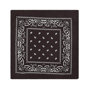 Lot de 12 bandanas promotionnels en polyester 100 % motif cachemire, disponibles en 23 couleurs - Product Image 2