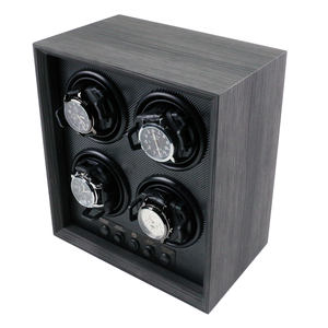Hochwertige Digital anzeige Drop Shipping 1 2 4 Slots Schwarz Holz Mechanische Uhr Aufbewahrung gehäuse Uhr Wickler Box zum Verkauf - Product Image 1