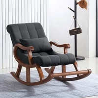 Salon confortable meubles en bois inclinable chaise longue équilibre en bois bascule chaises relax canapé pour adultes