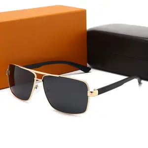 نظارات شمسية للنساء وحديثي التصميم مع شعار من علامة تجارية فاخرة مستقطبة Lunettes de luxe نظارات شمسية للرجال