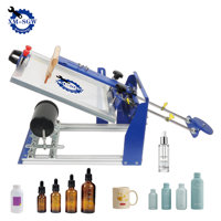 Máquina de Serigrafía Manual Monocromática SGW de Nueva Llegada para Botellas y Vasos Cilíndricos