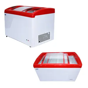 300L lemari es suhu tunggal, sertifikat ETL es krim dalam freezer komersial
