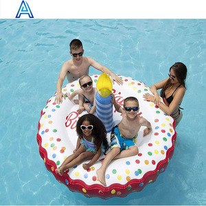 Colchón de aire inflable personalizable de PVC con forma de pastel, colchoneta de aire, colchón de aire para tumbona, flotador de agua, Isla, cama de agua, juguete - Product Image 2