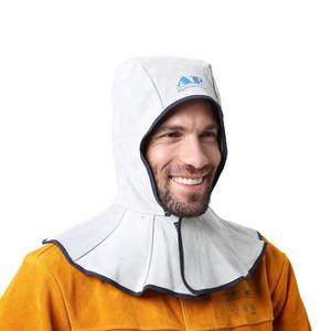 Capa <span class=keywords><strong>de</strong></span> Soldadura <span class=keywords><strong>de</strong></span> Cuero <span class=keywords><strong>de</strong></span> Cobertura Total y Casco <span class=keywords><strong>de</strong></span> <span class=keywords><strong>Soldador</strong></span> con Orificios <span class=keywords><strong>de</strong></span> Ventilación para Costuras, Equipo <span class=keywords><strong>de</strong></span> Protección Resistente al Fuego - Product Image 5