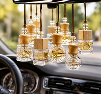 Diffuseur de parfum pour voiture suspendu de qualité supérieure, flacon vide décoratif, aromathérapie, désodorisant d'air avec emballage et logo personnalisés