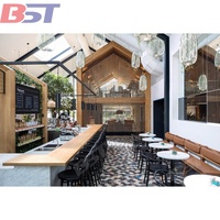Design d'intérieur moderne pour café, vitrine en verre, comptoir de café, comptoir de bar à bulles, comptoir de bar à jus