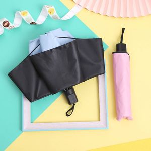 Custom Promotional Sunscreen Anti Three-fold Rain Sun Dual Semi <b>Automatic</b> Control Folding Bike Car UV <b>Umbrella</b> with Logo - Product Image 1