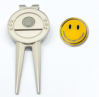 Outil de réparation de divot de golf en métal vierge avec ouvre-bouteille et marqueur de balle, personnalisable avec logo, pour vente en gros