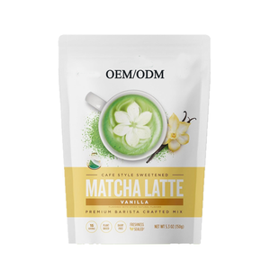 Bebida Instantánea de <span class=keywords><strong>Matcha</strong></span> Latte <span class=keywords><strong>con</strong></span> <span class=keywords><strong>Vainilla</strong></span> en Bolsa de 150g, Suministro de Fábrica - Product Image 1