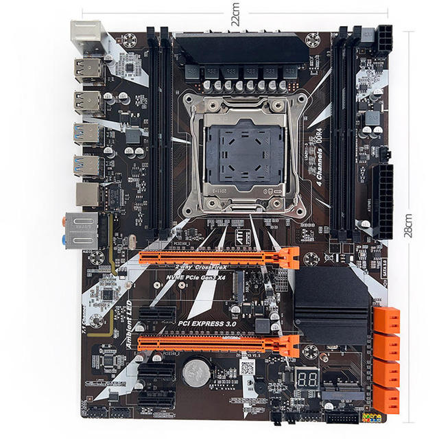 Wholesale Intel X99 ATX Desktop Motherboard Professional Gaming LGA2011-3 Support SATA Four Channels DDR4 Memory for Intel CPU