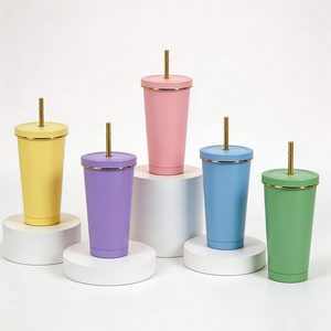 Custom logo Tumbler Cups Vacuum Insulated Double Wall 1 Pcs Tumbler 20oz <b>Coffee</b> Wine Beer Mug Stainless Steel Tumbler Party - Product Image 5