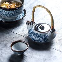 Cocotte en céramique de style japonais, pot à vapeur, bol à soupe, petite soupière en céramique avec théière