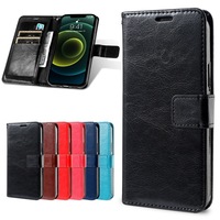 Dompet Kartu Kredit Mewah dan Casing Ponsel untuk Xiaomi 17 15 14 13 12 Redmi Note 15 14 12 Pro 5G 15C Flip PU Kulit Casing Ponsel