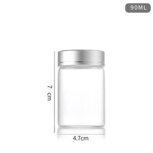 47-أنبوب قوس قزح مسطح القاع فضي ألومنيوم غطاء زجاج زجاجة برغي الفم متمنيا الانجراف - Product Image 6