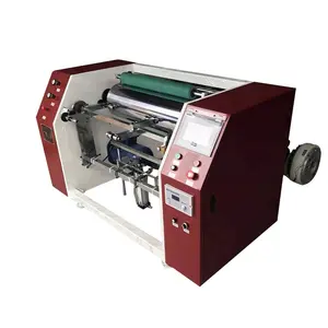 Harga rendah Slitter Rewinder disesuaikan gulungan kertas besar gulungan Film Rewinder mesin